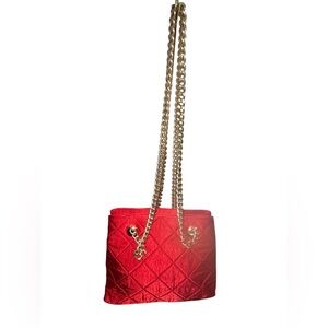 Euc Lord And Taylor vintage satin diamond quilted bag